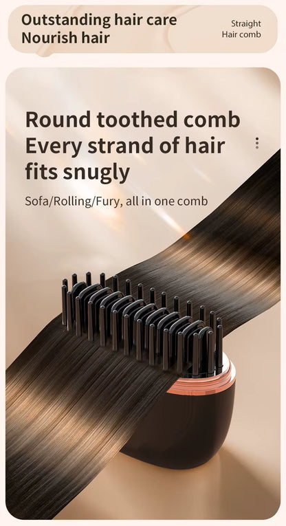 Mini Cordless Hair Straightener Brush